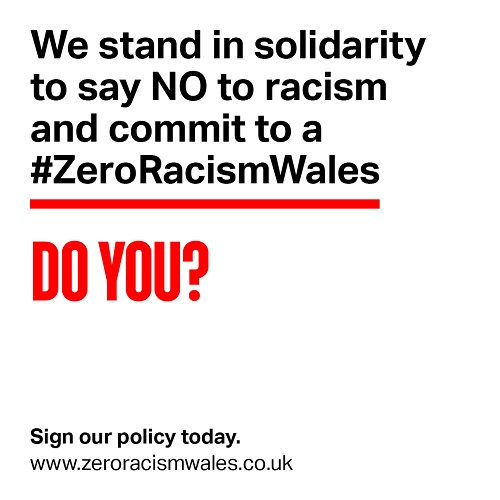 we stand in solidarity to say NO to racism and commit to a #ZeroRacismWale. Do you?