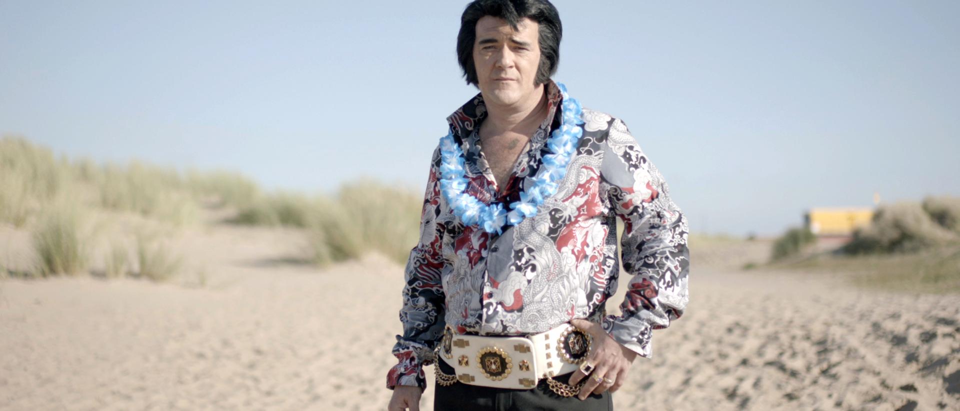 man dressed as Elvis
