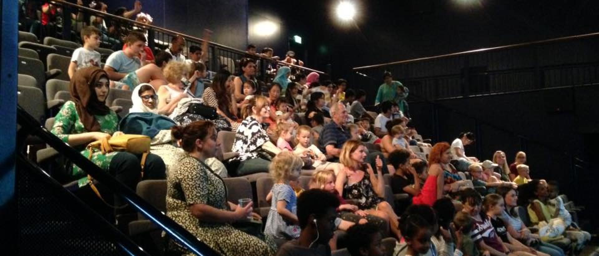 audience members at the cinema