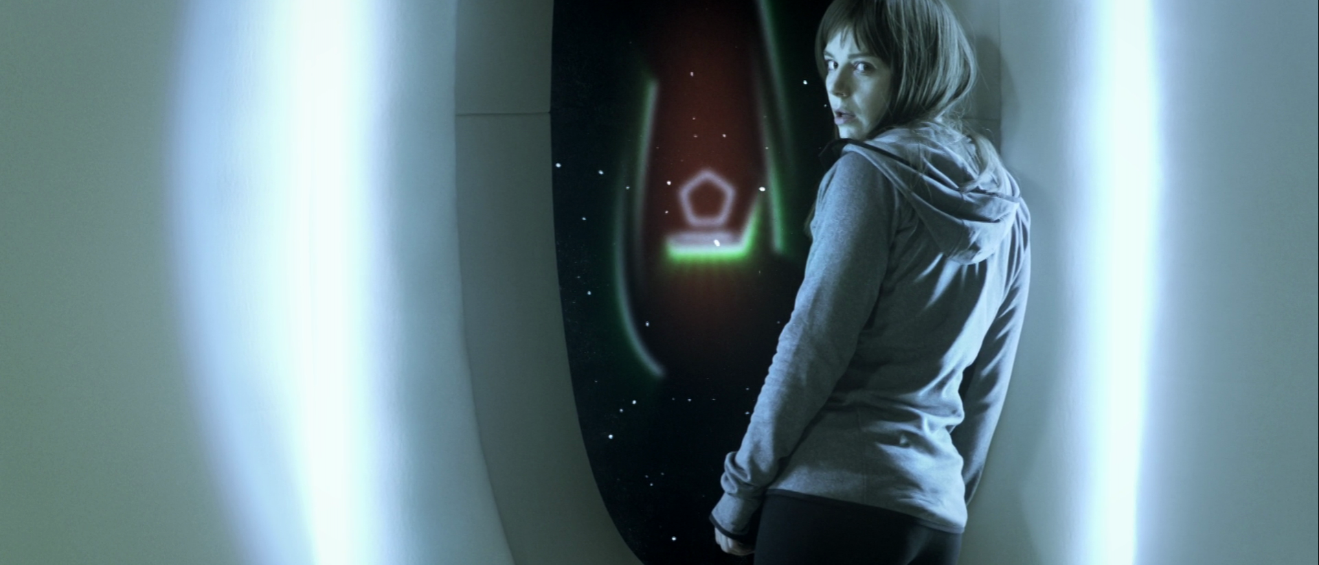 woman on a spaceship