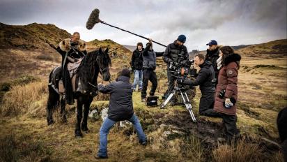 behind the scenes of a film shoot