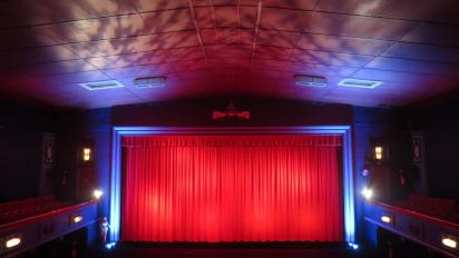 inside brynamman public hall cinema