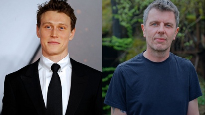 portrait photos of George Mackay and Paul Wright