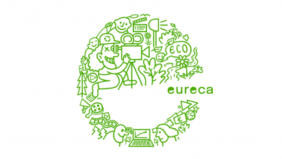 a green e logo on a white background